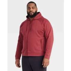 All In Motion Hooded Sweatshirt Men’s Size Small Red Siro Ponte Full Zip