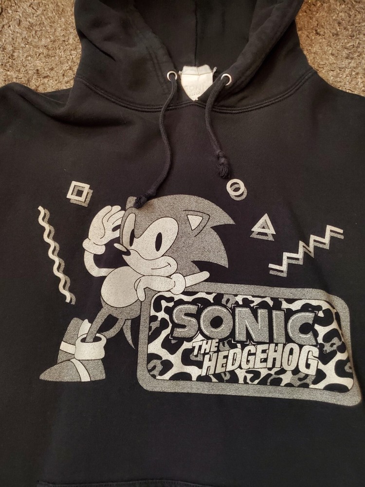 USA SELLER RARE Sonic the Hedgehog Classic JAPAN Hoodie COSPA SEGA 2015 sz L XL