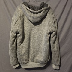 Seven Apparel Men’s Gray Full Zip Fleece Lined Hoodie w/ Pockets Size M