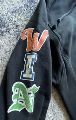 Champion Reverse Weave Hoodie Men’s S Varsity Letter C Patch Vintage Sweatshirt
