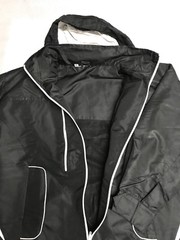 Adidas New Jacket With Hoodie Black Microfiber