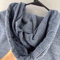 Champion Hoodie Mens Medium Gray Tri Blend Rayon Sweatshirt Retro Style New York