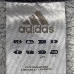 Adidas Sweatshirt Mens Large Gray 1/4 Zip 3-Stripes Sherpa Lined Fleece Pullover