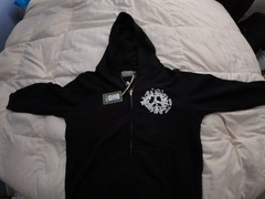 Denim Tears Denim University Zip Hoodie Black White Size L Large NWT Authentic