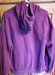 NIKE Hoodie Mens L Large Sweatshirt Dark Plum Embroider Swoosh Logo Spellout VTG