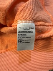 AMERICAN EAGLE Big Hug Coral Sun V-Neck Pullover Sweatshirt Women’s Size M NWT