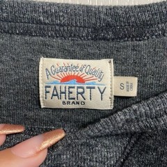 Faherty Blue Long Sleeve Dual Knit Crew Neck Sweatshirt Pullover Small Designer