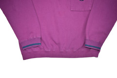 Vintage Levis Dockers Sweatshirt Mens L Purple Henley Collared Pullover 90s