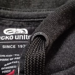 Ecko Unltd Hoodie Mens Medium Gray Full Zip Sweatshirt Logo Front Sleeve NWT