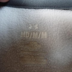 Under Armour Hoodie Mens M Gray Fleece Pullover Sweatshirt Logo Loose Fit Gym
