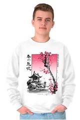 Tokyo Japan Breath of Spring Cherry Blossoms Womens or Mens Crewneck Sweatshirt