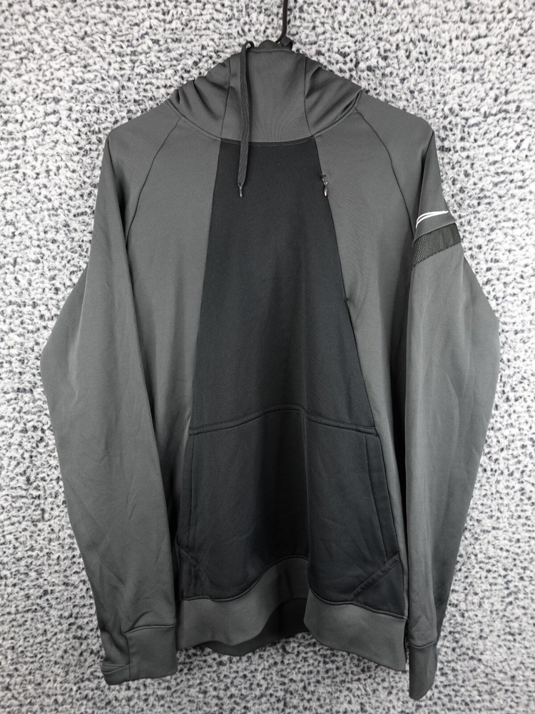 Nike Soccer Athletic Hooded Dri Fit Sweatshirt Size Medium Zip Pockets