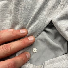 Lululemon Hoodie Mens Medium Grey City Sweat Pullover Raglan Sleeve Athleisure