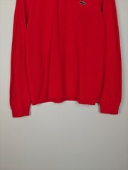 Lacoste Basic Long Sleeve Pullover Logo Red size L