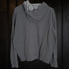 Vince Hoodie Mens L Knit Heather Gray Full Zip Jersey Lined Sweatshirt Designer