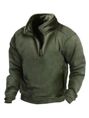 Warm Tactical Hooded Sweatshirt for Men Long Sleeve Pullover Training Sweatshirt