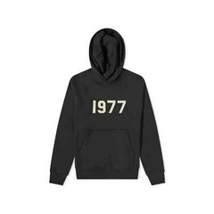 Fear Of God Essentials 1977 Fleece Hoodie Pullover Sweatshirt Flocked Iron NWT