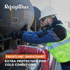 RefrigiWear Frostline Insulated Hoodie Sweatshirt – Warm, Durable, Fleece-Lined