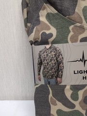 Habit Men’s Lightweight Hoodie Size XXL Woodland Vintage Camo A13
