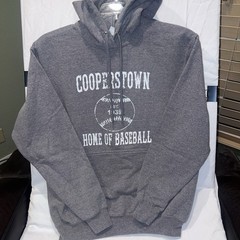 Baseball Hall of Fame Cooperstown NY Gray Hoodie Sz Medium Home of Baseball