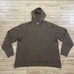 Old Navy Brown Hoodie Sweater Men XL Textured Fall Winter Classic Capsule XL