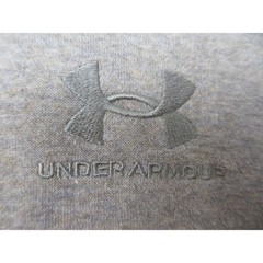 Under Armour Rival Fleece Hoodie Men L Gray Pullover Sweatshirt Logo Activewear