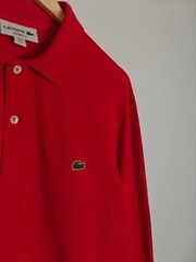 Lacoste Basic Long Sleeve Pullover Logo Red size L
