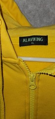 Men’s Alaviking Oversized Zip Up Hoodie Jesse Pinkman Type Yellow XL