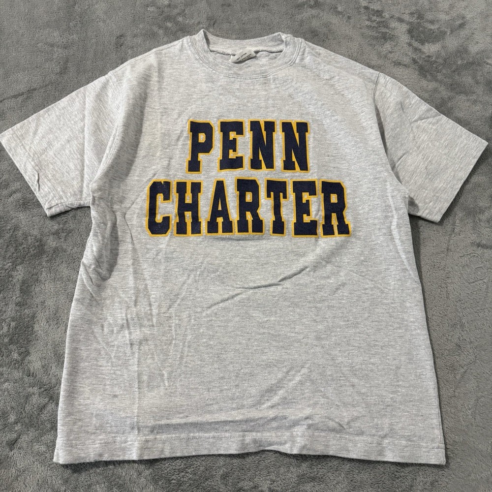 Vintage Northwest Knitting Mills Penn Charter Shirt Mens L Made In USA Gray