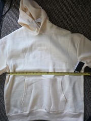 DRJ Essentials Short Sleeve Hoodie Men M Dusty Yellow Streetwear Pullover NWT