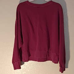 Old Navy Men’s Burgundy Solid Crew Neck Pullover Sweatshirt Long Sleeve 2XL 122