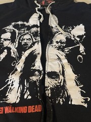 The Walking Dead AMC Zip Up Hoodie Size Med. 2014 Daryl Black READ DESCRIPTION