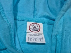 Delta Fleece Mens Cotton /Polyester soft comfy warm Sweatshirt Hoodie SZ Large