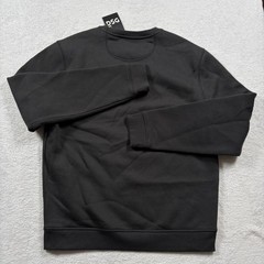 DSG Mens Classic Fleece Crewneck Sweatshirt Pure Black S DSG-MHT