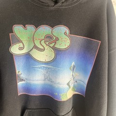 Gildan Men’s Y2K Streetwear Blokecore Yes Band Yesstories Graphic Hoodie Size XL
