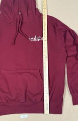 Twilight Concert Graphic Print Pullover Fleece Hoodie, Burgundy Unisex L