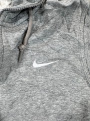 Nike Hoodie Mens Small Gray Fleece Lined Swoosh Logo Kangaroo Pockets Full Zip