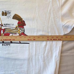 VTG 90s Egypt Souvenir Crewneck Sweatshirt XL Pharaoh Chariot Screen Print
