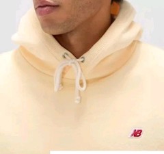 Mens New Balance Made in USA Core Hoodie Sweatshirt RARE CALCIUM SZ Small