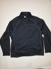 Champion Authentic Black Full Zip Sweatshirt Athleisure Gym Size Mens XL EUC