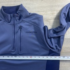 Vineyard Vines Pullover Mens M Blue Quarter Zip Performance 100% Polyester