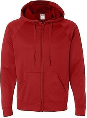 Jerzees Men’s Hoodie Sweatshirt NuBlend Moisture Management Full Zip Fleece