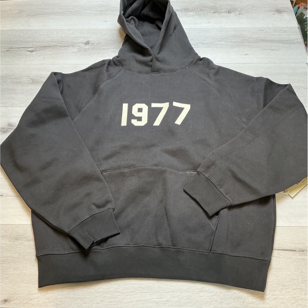 Fear of God Essentials 1977 Hoodie Iron Size Medium New With Tags