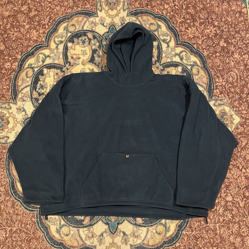 Yeezy Gap Engineered by Balenciaga Polar Fleece Padded Hoodie, Black, Size L