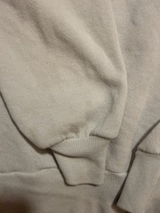 Top Stitch USA White Collared Pullover Sweatshirt Embroidered Logo (few stains)