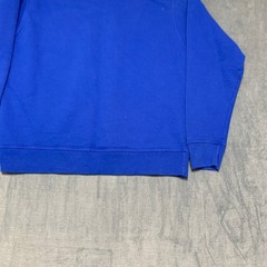 Champion Sweatshirt Mens Large Royal Blue Graphic Logo Knit Cotton Athletic Wear