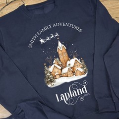 Personalised LAPLAND Gingerbread Village Family Christmas Jumper | Xmas Jumper