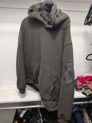 FEWGLEN Heavyweight Tactical Fleece Hoodie Jacket – Army Green / Sherpa Lined