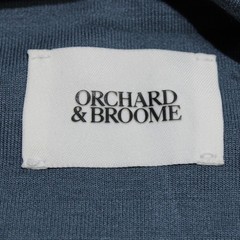 Orchard & Broome NWT Chrystie Hoodie Pullover Sweatshirt Size L in Denim Blue