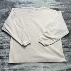 Vintage 90s Quicksilver Crewneck Long Sleeve Pullover Surfer Size Large Beige
